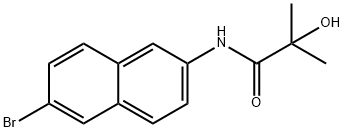 N-(6-Bromonaphthalen-2-yl)-2-hydroxy-2-methylpropanamide Struktur