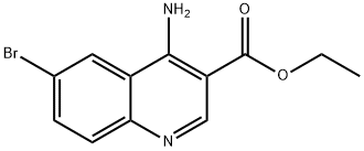 4-Amino-6-bromoquinoline-3-carboxylic acid ethyl ester Struktur