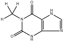 1-Methyl Xanthine-d3 Struktur