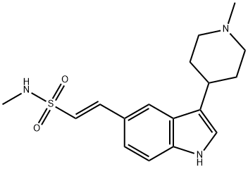 (E)-N-Methyl-2-[3-(1-methyl-4-piperidinyl)-1H-indol-5-yl]ethenesulfonamide Struktur