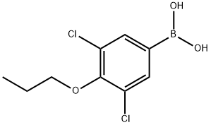 3,5-Dichloro-4-propoxyphenylboronic acid Struktur