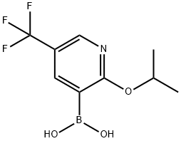 2-Isopropoxy-5-(trifluoromethyl)pyridine-3-boronic acid Struktur