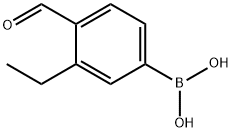 3-Ethyl-4-formylphenylboronic acid Struktur