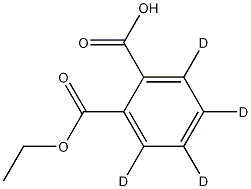 Monoethyl Phthalate-d4 Struktur