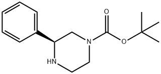 S-4-Boc-2-phenylpiperazine Struktur