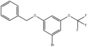 1-(Benzyloxy)-3-bromo-5-(trifluoromethoxy)benzene Struktur