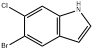 5-溴-6-氯吲哚 結(jié)構(gòu)式