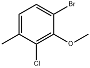 6-bromo-2-chloro-3-methylanisole Struktur