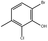 6-Bromo-2-chloro-3-methylphenol Struktur