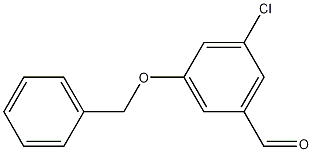 3-(Benzyloxy)-5-chlorobenzaldehyde Struktur