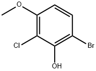 6-Bromo-2-chloro-3-methoxyphenol Struktur