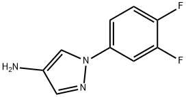 1-(3,4-difluorophenyl)-1H-pyrazol-4-amine Struktur