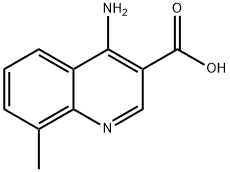 4-Amino-8-methylquinoline-3-carboxylic acid Struktur