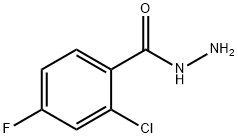 2-chloro-4-fluorobenzohydrazide Struktur