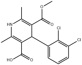 1,4-Dihydro-2,6-dimethyl-4-(2',3'-dichlorophenyl)-5-carboxy methyl-3-pyridinecarboxylic acid