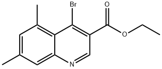 4-Bromo-5,7-dimethylquinoline-3-carboxylic acid ethyl ester Struktur