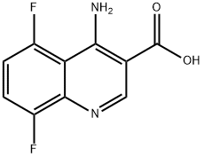 4-Amino-5,8-difluoroquinoline-3-carboxylic acid Struktur