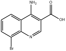 4-Amino-8-bromoquinoline-3-carboxylic acid Struktur