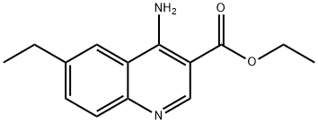 4-Amino-6-ethylquinoline-3-carboxylic acid ethyl ester Struktur