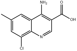 4-Amino-8-chloro-6-methylquinoline-3-carboxylic acid Struktur