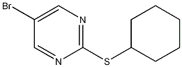 5-Bromo-2-(cyclohexylthio)pyrimidine Struktur