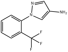 1-(2-(trifluoromethyl)phenyl)-1H-pyrazol-4-amine Struktur