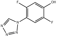 2,5-Difluoro-4-(1H-tetrazol-1-yl)phenol Struktur