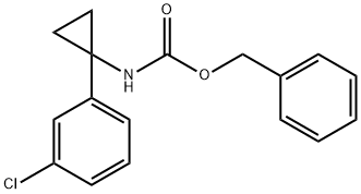 N-Cbz-1-(3-chlorophenyl)cyclopropylamine Struktur