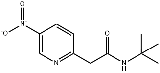 N-tert-Butyl-2-(5-nitropyridin-2-yl)acetamide Struktur