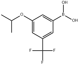 3-イソプロポキシ-5-トリフルオロメチルフェニルボロン酸 化學構(gòu)造式