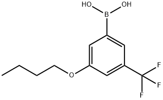 3-Butoxy-5-trifluoromethylphenylboronic acid Struktur