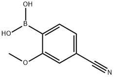 4-Cyano-2-methoxyphenylboronic acid Struktur