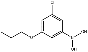 3-Chloro-5-propoxyphenylboronic acid Struktur