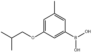 3-Isobutoxy-5-methylphenylboronic acid Struktur