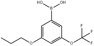 3-Propoxy-5-(trifluoromethoxy)phenylboronic acid Struktur