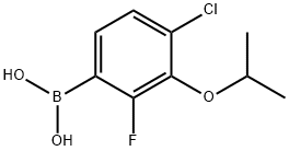 4-Chloro-2-fluoro-3-isopropoxyphenylboronic acid Struktur