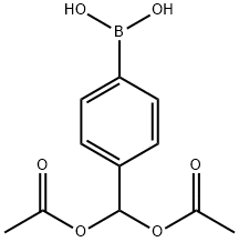 4-(Diacetoxymethyl)phenylboronic acid Struktur