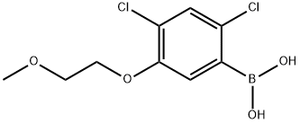 2,4-Dichloro-5-(2-methoxyethoxy)phenylboronic acid Struktur