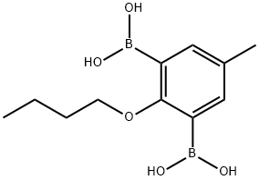 2-Butoxy-5-methyl-1,3-phenylenediboronic acid Struktur