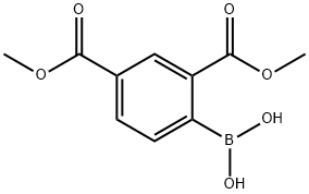 2,4-Bis(Methoxycarbonyl)phenylboronic acid Struktur