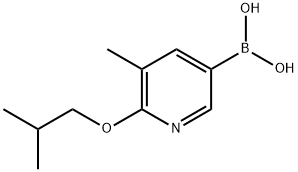 6-Isobutoxy-5-methylpyridine-3-boronic acid Struktur