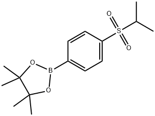 2-(4-(Isopropylsulfonyl)phenyl)-4,4,5,5-tetramethyl-1,3,2-dioxaborolane Struktur