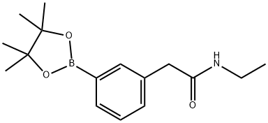 N-Ethyl-2-[3-(4,4,5,5-tetramethyl-1,3,2-dioxaborolan-2-yl)phenyl]acetamide Struktur