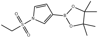 1-(Ethylsulfonyl)-3-(4,4,5,5-tetramethyl-1,3,2-dioxaborolan-2-yl)-1H-pyrrole Struktur