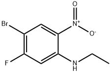 4-Bromo-N-ethyl-5-fluoro-2-nitroaniline Struktur