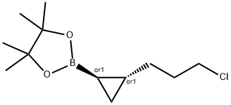 2-(2-(3-chloropropyl)cyclopropyl)-4,4,5,5-tetramethyl-1,3,2-dioxaborolane Struktur