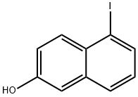 6-Hydroxy-1-iodonaphthalene Struktur