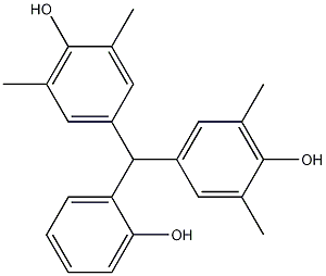 4,4'-(2-Hydroxybenzylidene)bis(2,6-xylenol) Struktur