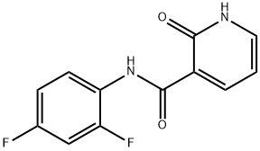 N-(2,4-difluorophenyl)-2-hydroxy-3-pyridine-carboxamide Struktur