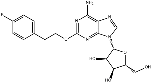 2-(2-(4-fluorophenyl)ethoxy)adenosine Struktur